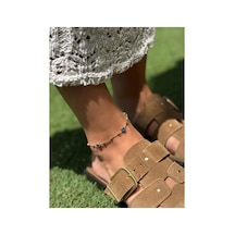 La Bien Accessories Çelik Nazar Boncuklu Halhal Suya Dayanıklı, Kararmaz Gold Halhal Altın Altın