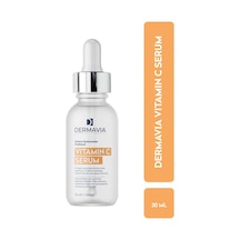 Dermavia Aydınlatıcı Leke Karşıtı Vitamin C Serumu 30 Ml Parlak Dayanıklı Görünüm