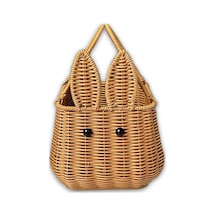 Xiaaokeji Tavşan Paskalya Yumurtası El Dokuma Hediye Piknik Sepeti Meyve Saklama Sepeti Diğer