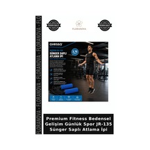 Premium Fitness Bedensel Gelişim Günlük Spor Jr-135 Sünger Saplı Atlama İpi