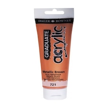 Daler Rowney Graduate Akrilik Boya 120Ml Metallic Brown 721