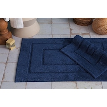 Apricitas 2 Li Banyo Paspası Frame Navy Lacivert