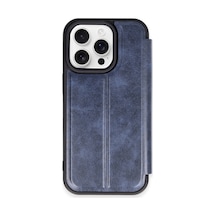 Apple iPhone  Uyumlu,  14 Pro Max Kılıf Flip Cover - Lacivert