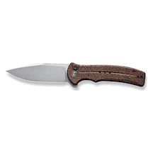 Civivi Cogent Flipper & Button Lock Knife Brown Micarta Handle Kamp Çakı Kahverengi