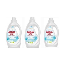 Aquabor Sıvı Çamaşır Deterjanı Beyazlar İçin 3 Adet 99 Yıkama Doğal Mineralli Diğer