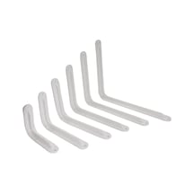 Beşel Ba304 Beyaz 8x10 Cm Lüks Raf Altı 4 Adet Beyaz