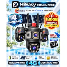 Esvision 7021 Kameralı 4g Çift Solar Panel Gece Görüş 12ay X 15gb İnternet +128gb Hafıza Akıllı Kamera