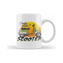 Vespa Ready To Ride Kupa Bardak Porselen Karışık