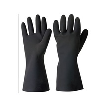 Starline Flb2812 Kimyasal Doğal Kauçuk Eldiven Siyah 32cm No:8 Gri