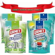 Ernet Temizlik Için Karbonat 2 x 1.5 KG + Ernet Çamaşır Sodası 2 x 2 KG