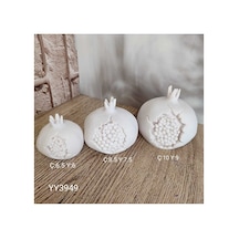 Yy3949 3lü Nar İçi Gözüken Model Mum- Biblo - Silikon Kalıp