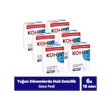 Kotex Ultra Quadro 16'lı Gece Hijyeni Ped 6 Adet