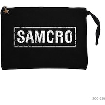 Samcro Siyah Clutch Astarlı Cüzdan / El Çantası