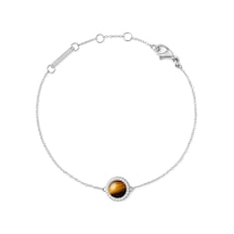 Audrey Bracelet Tiger Eye Silver Silver