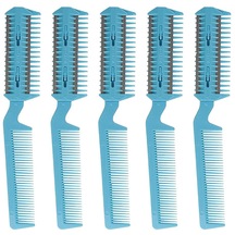 Suntek 5x Jilet Tarak Saç Kesici Çift Kenarlı İnceltme Mavi