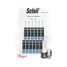 Selsil Şeffaf Akvaryum Silikon 12'li Ve Rosıe