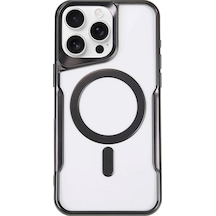 Apple iPhone Uyumlu 14 Pro Kılıf Boyi Magsafe Silikon Kapak - Siyah Bzsxx00 1