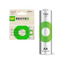 GP Aa Kalem 1300mah Ni-mh Recyko Şarj Edilebilir Pil 4'lü