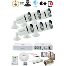 6 Kameralı Set 5mp Sony Seculensli 1080p, 4 Warm Kdj-6s-4w-p-v1