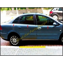 Ebal Otomotiv Citroen C5 Krom Cam Çıtası 6 prç. 2004-2008 Arası P. Çelik