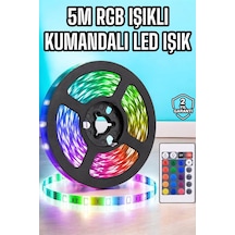 5m Rgb Işıklı Her Ortama Uygun Led Işık Çok Renkli