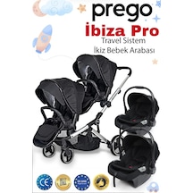 Prego 2071 İbiza Pro Travel Sistem İkiz Bebek Arabası