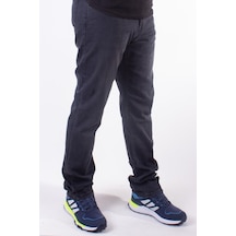 9133-33 Siyah Yüksek Bel Rahat Paça Erkek Jeans Pantolon Siyah
