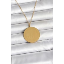 Mey İthalat 316l Çelik Gold Renk Ayetel Kürsi Ve Allah Yazılı Kolye - Özel Seri Meyeb69de1a6069291840f005efb2 altın