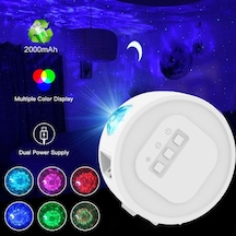 Bring Starry Şarjlı Okyanus Yıldızlı Gökyüzü Projeksiyon Işık Gec Çok Renkli