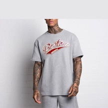 Flood Of Style Erkek Gri Boston Tshirt