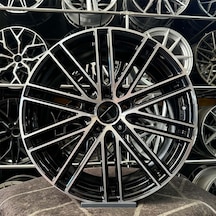 21 İnç 5x130 Porsche Cayenne Taycan Uyumlu Siyah Elmas Kesim Jant