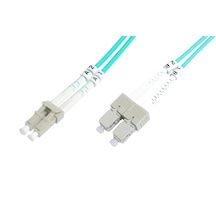 Beek Lc-sc Fiber Optik Patch Kablo, Multimode Om 3 50/125 Duplex, 3.0mm, Lszh, 15 Metre-20179