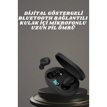 Kulaklık Dijital Göstergeli Bluetooth Bağlantılı Kablosuz Kulak İçi Mikrofonlu Dokunmatik Kontrol Renkli 51779027