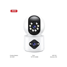 Çift Kameralı 1080p Hd Gece Görüşlü Akıllı Wi-fi Güvenlik Kamerası Ev Takip Ofis Koruma Çok Renkli