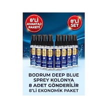 Deep Blue Okyanus Kolonyası 60 Ml Sprey Başlıklı 8'li Paket 80 Cep Boy Toptan Set