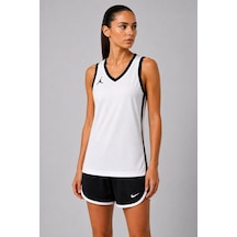 Nike Jordan Doluble Sided Womens Drı Fit Tank File Detaylı Çift Taraflı Kadın Atlet Siyah-beyaz Siyah - Beyaz