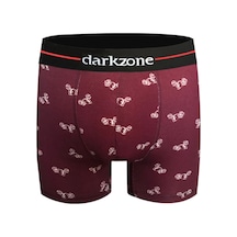 Darkzone Dijital Baskılı Modal Erkek Boxer - Dzn2081 Bordo