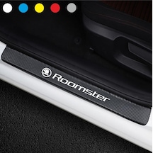 Skoda Roomster Için Karbon Kapı Eşiği Sticker ( 4 Adet )