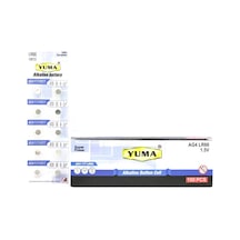 Ag4 Lr-66 Düğme Pil Alkalin 1.5v 10lu Kart Ym-9ag4 Bx40