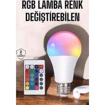 Led Ampul Enerji Dostu Rgb Işıklı 100w Led Işık