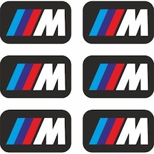 M 6 Lı Logo Damla Stıcker Çok Renkli