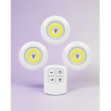Kablosuz Led Spot Lamba Seti 3'lü Diğer