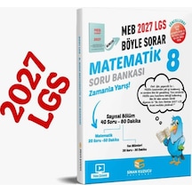 Sinan Kuzucu Yayınları 2027 8. Sınıf Lgs Matematik Soru Bankası Eğitim Kitabı