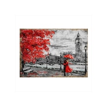 Bedeko Londra'da Sonbahar Hediyelik Mdf Tablo 25 Cm X 35 Cm
