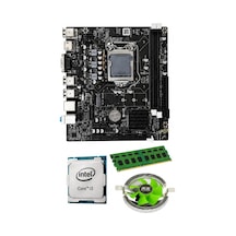 J-tech İ3 2100 8gb Ram Fan H61 Bundle Anakart Komple Set H61.i38gb