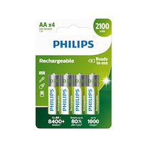 Philips Şarj Edilebilir 2100 Mah 4'lü Aa Kalın Kalem Pil