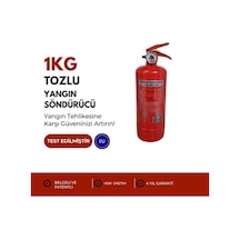 4 Yıl Garantili Abc Tozlu Yangın Söndürücü - Ce Ve Tse Belgeli 1 Kg