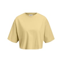 Jack & Jones Kadin Bol Kalip Kisa Kollu Tisört - Andrea - 12270673 Sunlight