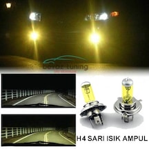 H4 Jdm Süper Sarı Işık Far Ampul 12V 100W