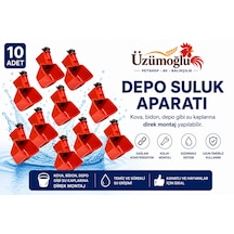 10 Adet Depo Suluk Aparatı Otomatik Şamandıralı Tavuk Suluğu Kova, Bidon Ve Depoya Uyumlu Kanatlı Hayvan Otomatik Suluk